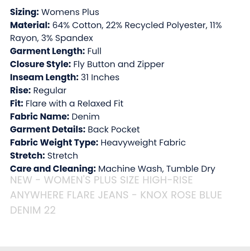 Knox Rose | The Anywhere Flare Pant | Plus Size High-rise - Picture 16 of 16